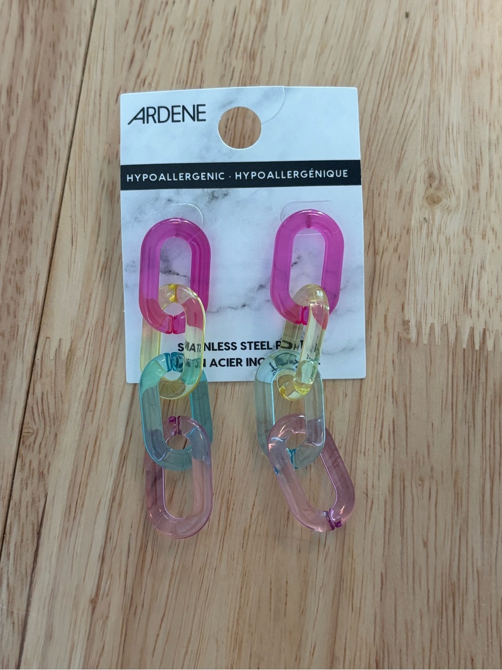 Ardene Multicolour Multi-Link Drop Earrings